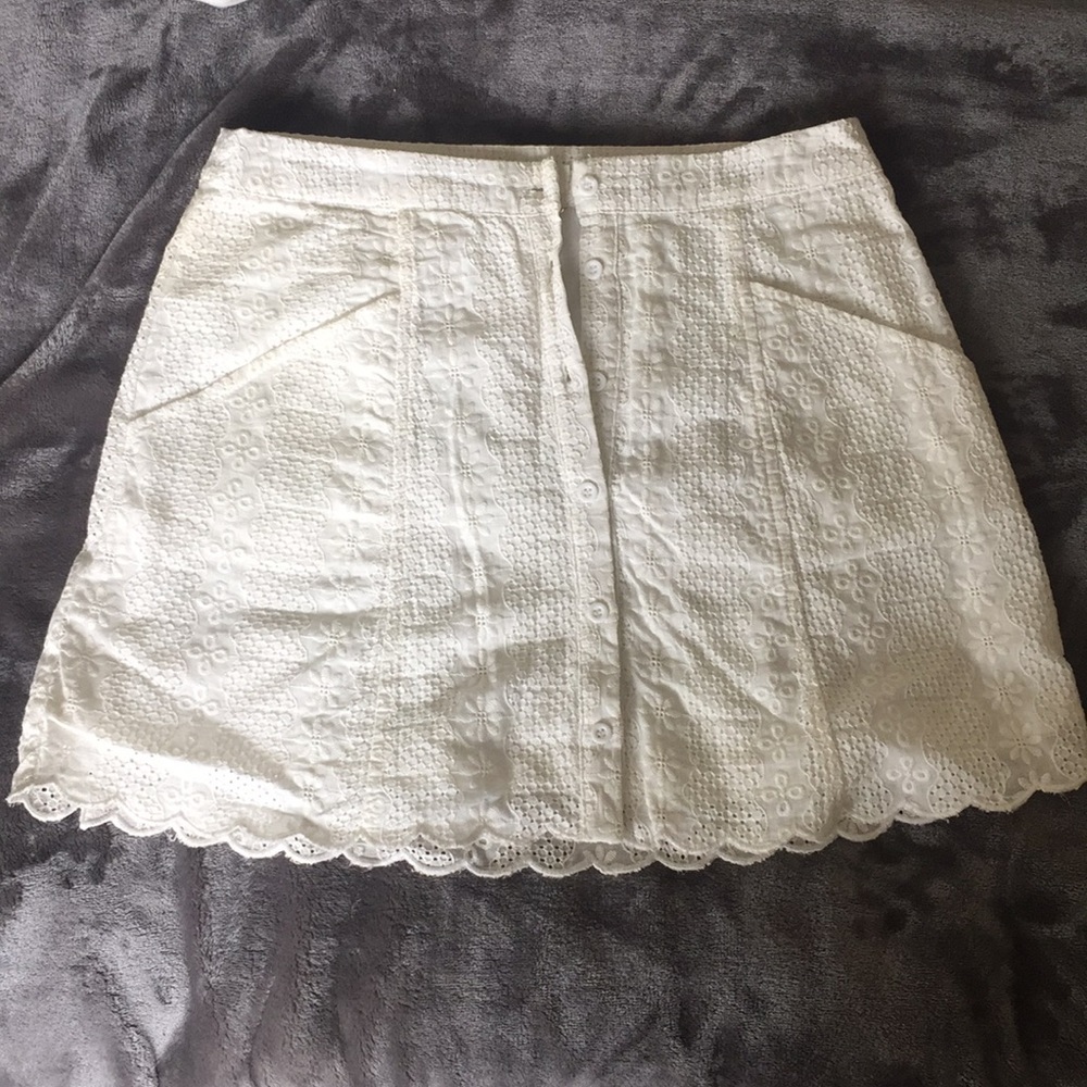 Off-white pattern mini skirt